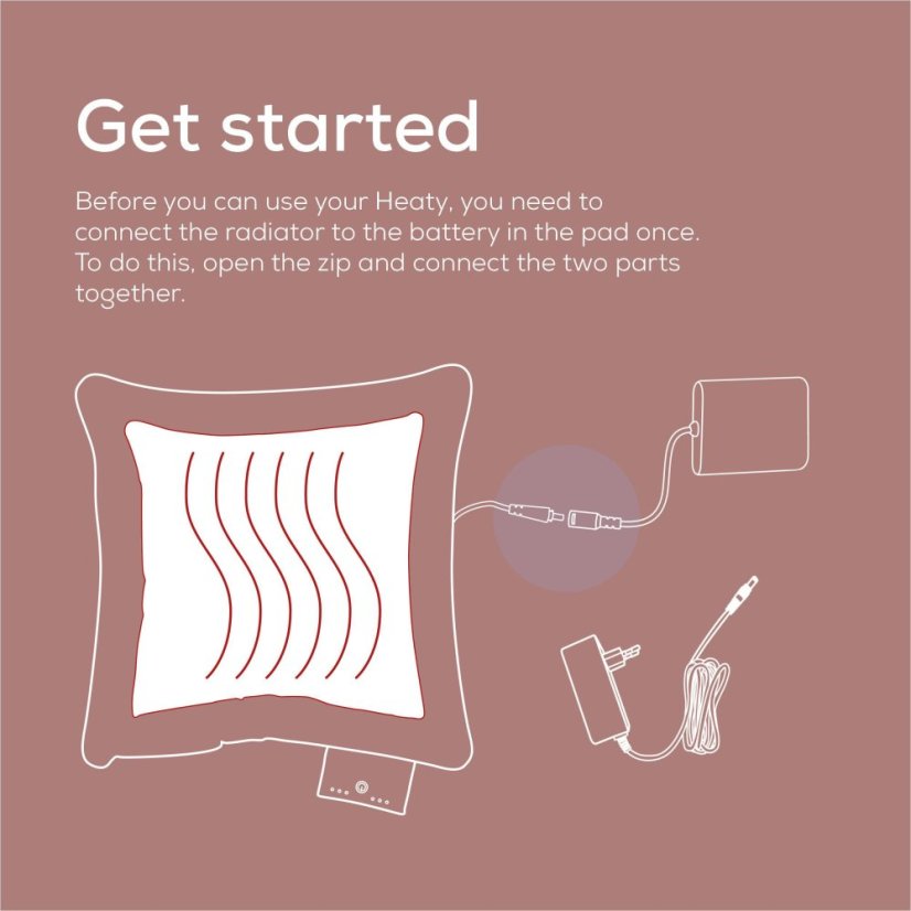 Vyhrievací vankúš BEURER HK 77 Heaty ružová