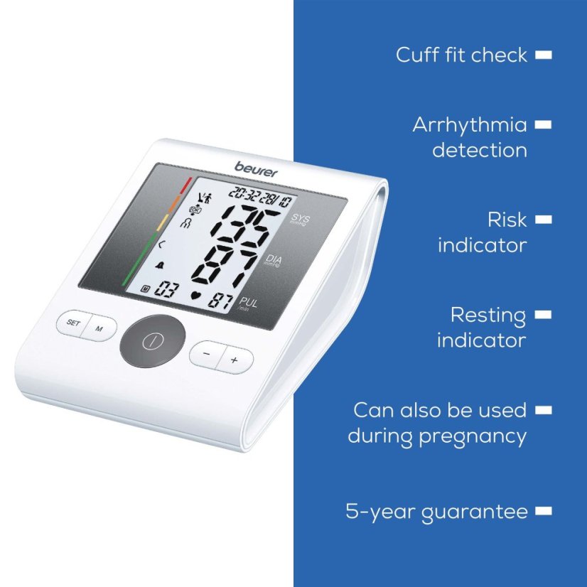 Tlakomer BEURER BM 28 so sieťovým adaptérom