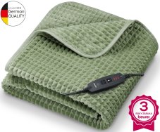 Vyhrievacia deka BEURER HD 72 Waffle Sage Green