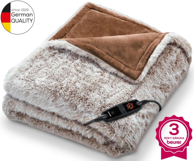 Vyhrievacia deka BEURER HD 92 Arctic Brown