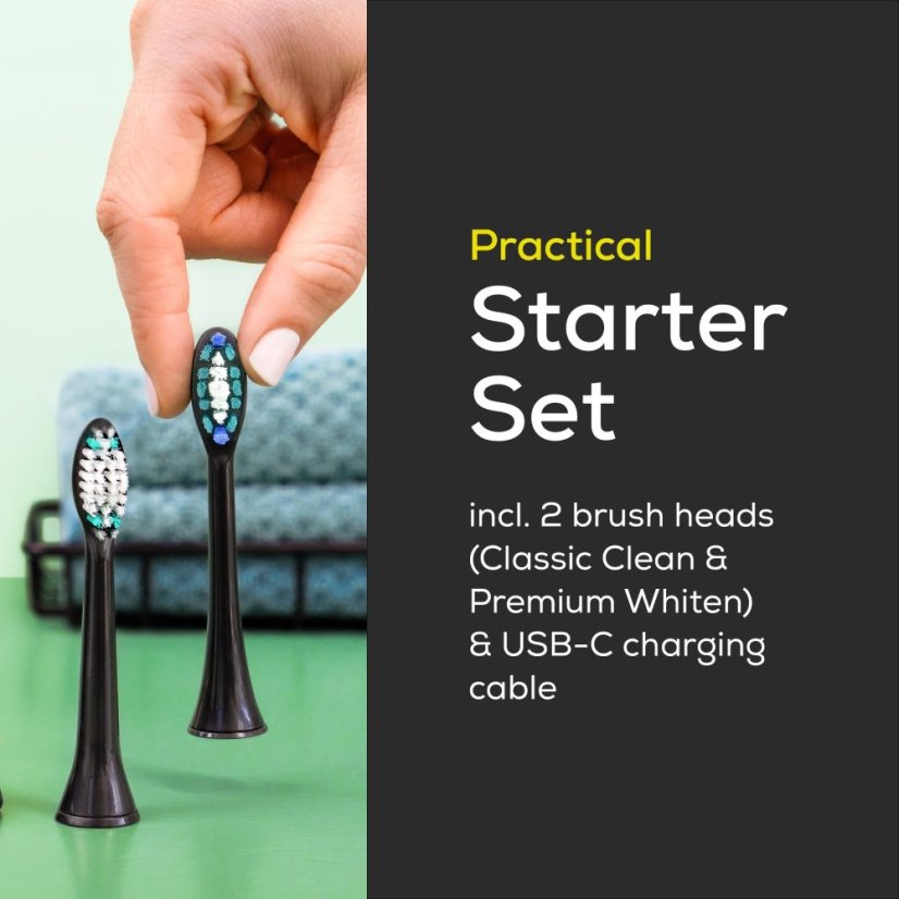 Sonická zubná kefka BEURER SC 30 Jet Black Green Planet