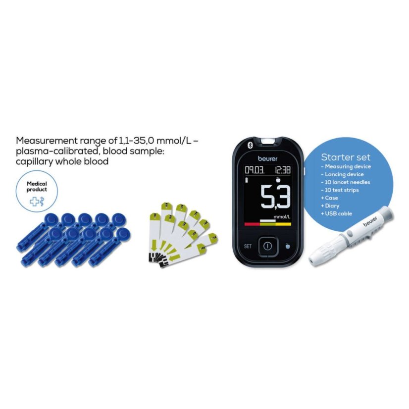 Glukomer BEURER GL 49 mmol/L