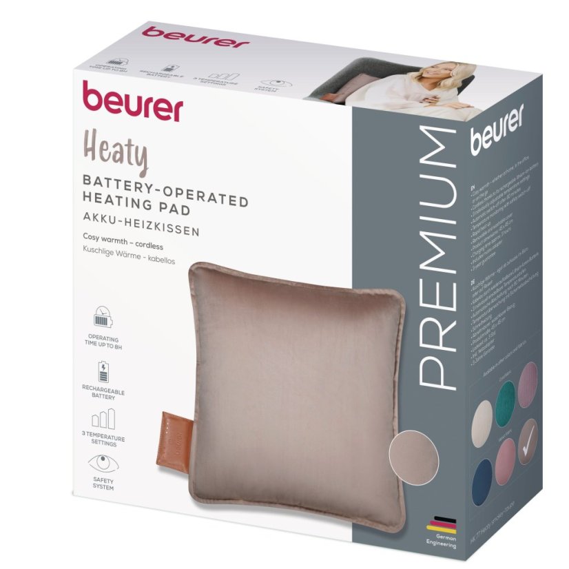 Vyhrievací vankúš BEURER HK 77 Heaty sivohnedá