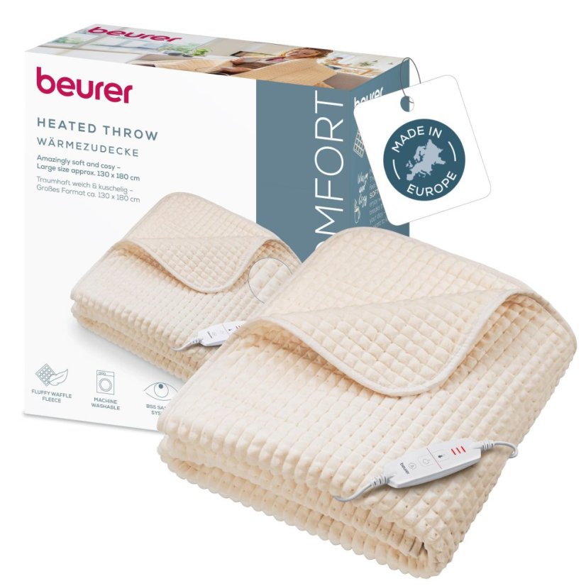 Vyhrievacia deka BEURER HD 72 Waffle Ivory