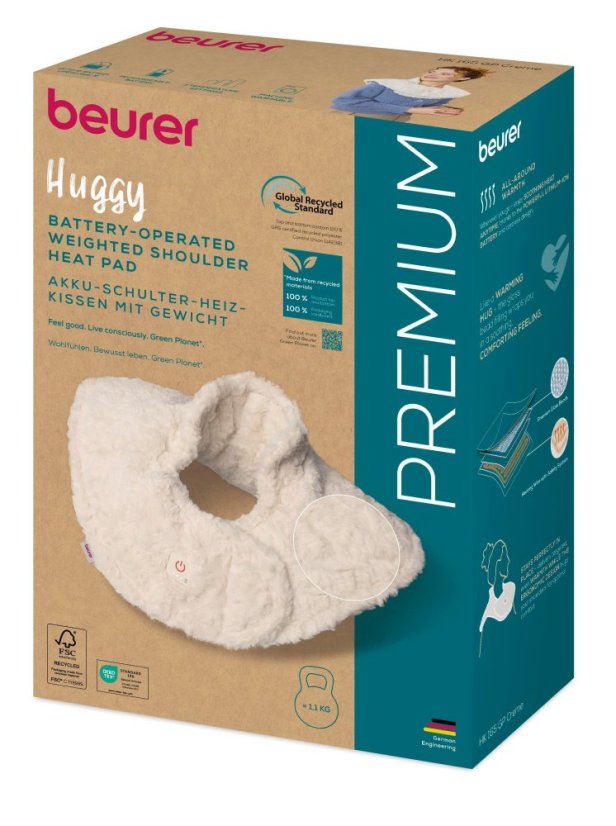 Vyhrievacia podložka na ramená BEURER HK 165 Huggy Creme