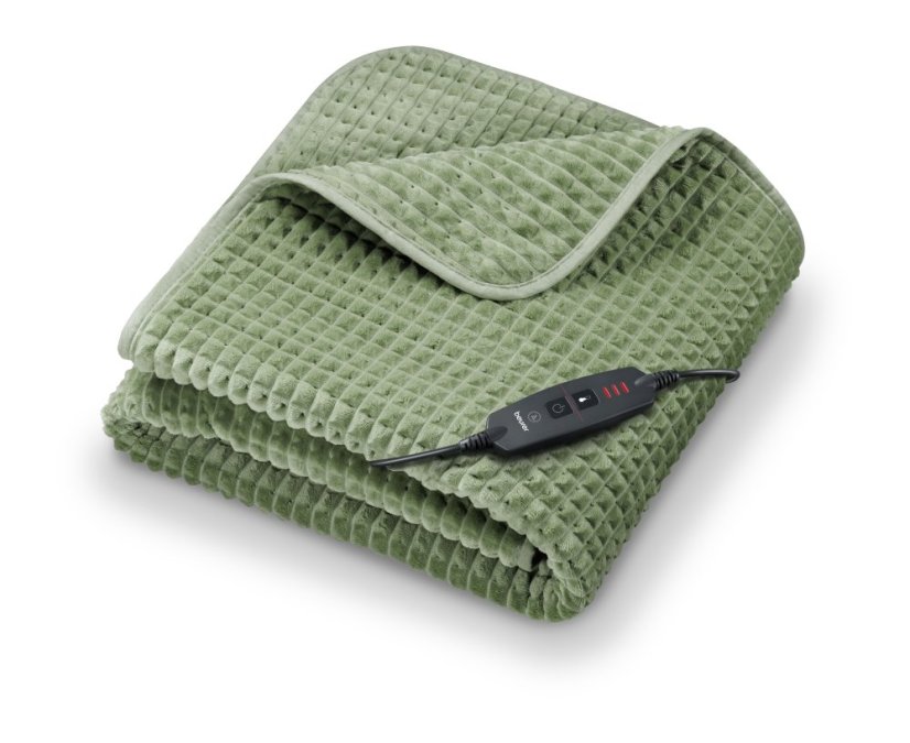 Vyhrievacia deka BEURER HD 72 Waffle Sage Green