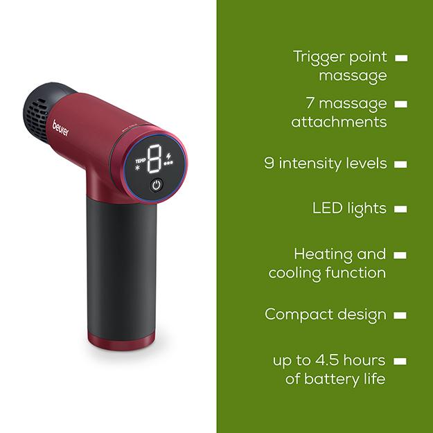 Masážna pištoľ BEURER MG 195 Hot&Cold (limitovaná edícia25)