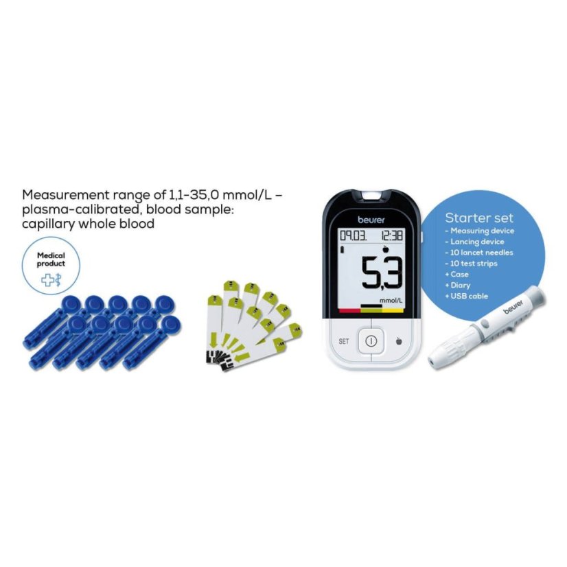 Glukomer BEURER GL 48 mmol/L