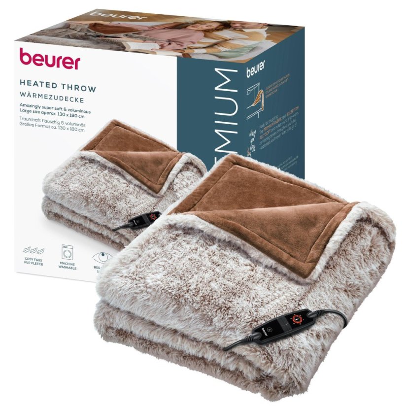 Vyhrievacia deka BEURER HD 92 Arctic Brown