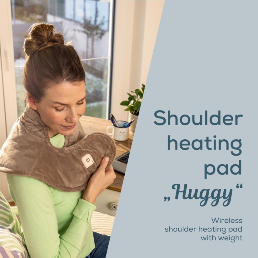 Vyhrievacia podložka na ramená BEURER HK 165 Huggy Smokey taupe