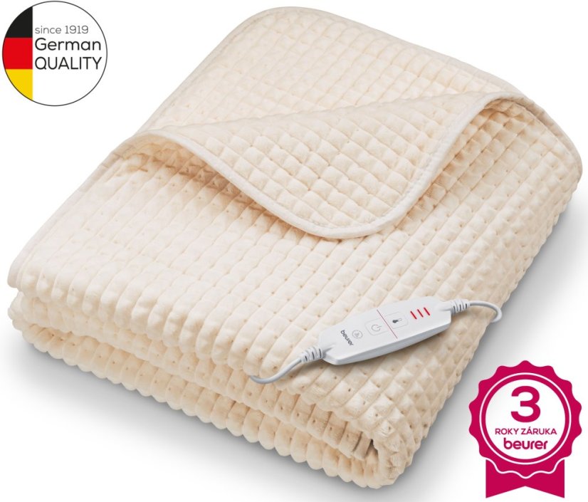 Vyhrievacia deka BEURER HD 72 Waffle Ivory